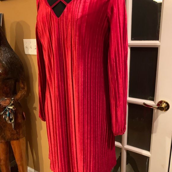 NWOT Red Velvet Dress - Picture 3 of 8